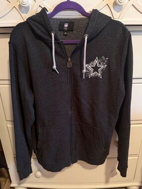 Dallas Cowboys NFL Pro Line Full
Zip Hoodie Charcoal Gray Sweatshirt Men's
Lg